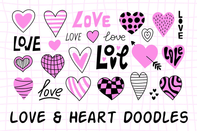 Love & Heart Doodles Sublimation Rin Green 