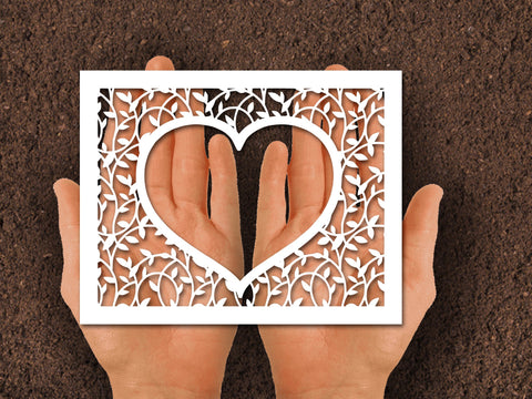 Love heart Frame Paper cut SVG Johan Ru designs 