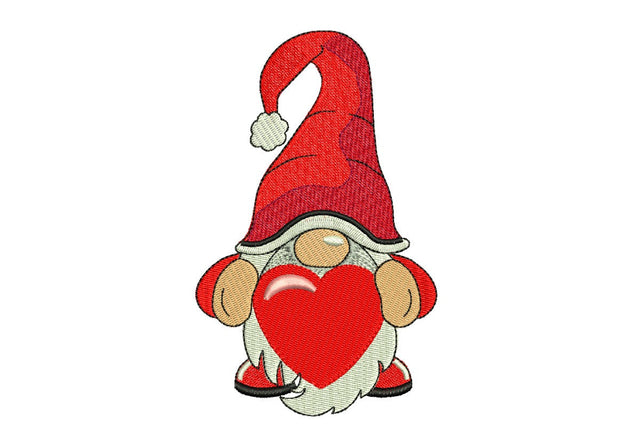 Love Heart Gnome Embroidery Designs Embroidery/Applique DESIGNS NextEmbroidery 