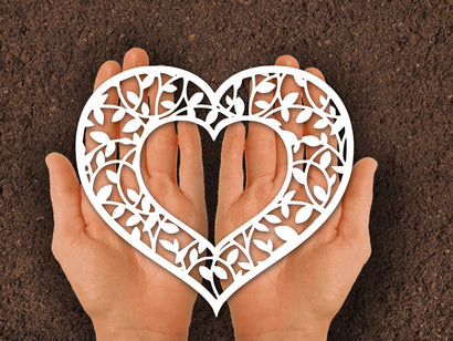 Love Heart Leaf Paper cut SVG Johan Ru designs 