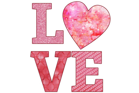 Love Heart PNG | Valentine's Day Sublimation Design Sublimation B Renee Design 