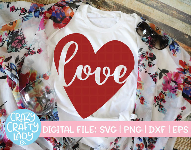 Love Heart SVG Crazy Crafty Lady Co. 