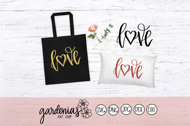 Love Heart SVG Gardenias Art Shop 