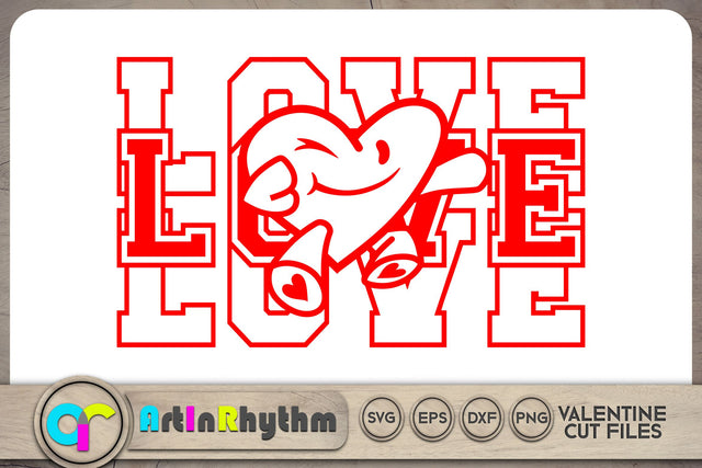 Love heart SVG / Happy Valentine's Day SVG SVG Artinrhythm shop 