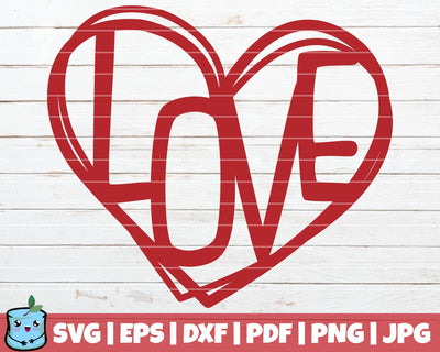Love Heart SVG MintyMarshmallows 