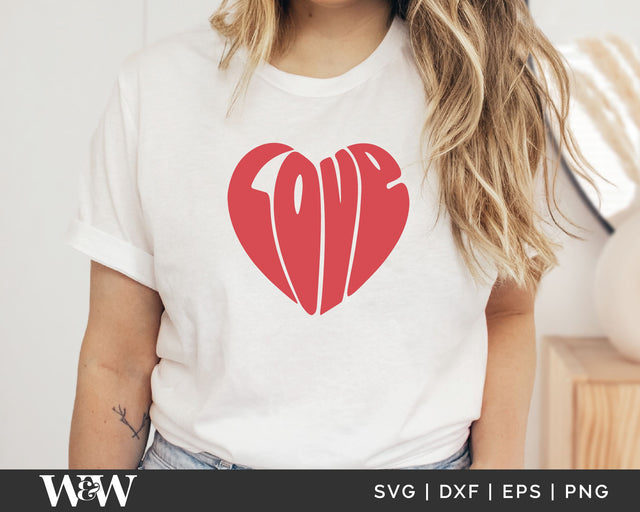 Love Heart SVG | Valentine SVG SVG Wood And Walt 