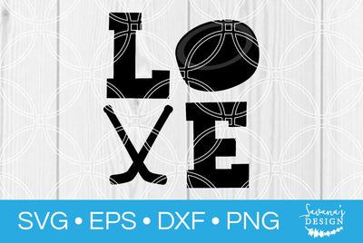 Love Hockey SVG SavanasDesign 