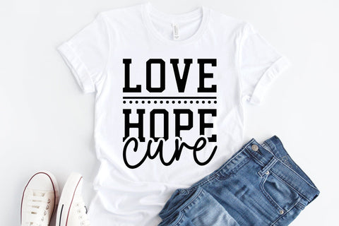 Love Hope Cure, Breast Cancer SVG Cut File SVG CraftLabSVG 