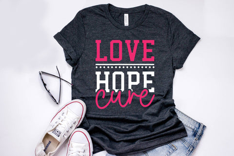 Love Hope Cure, Breast Cancer SVG Cut File SVG CraftLabSVG 