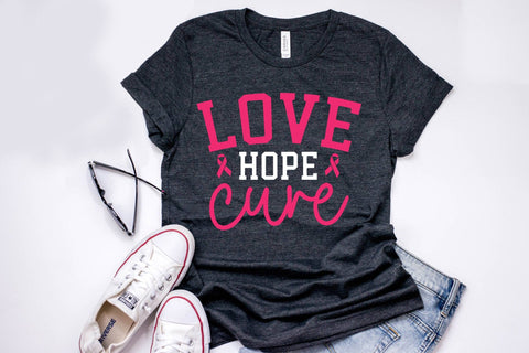 Love Hope Cure, Breast Cancer SVG Design SVG CraftLabSVG 