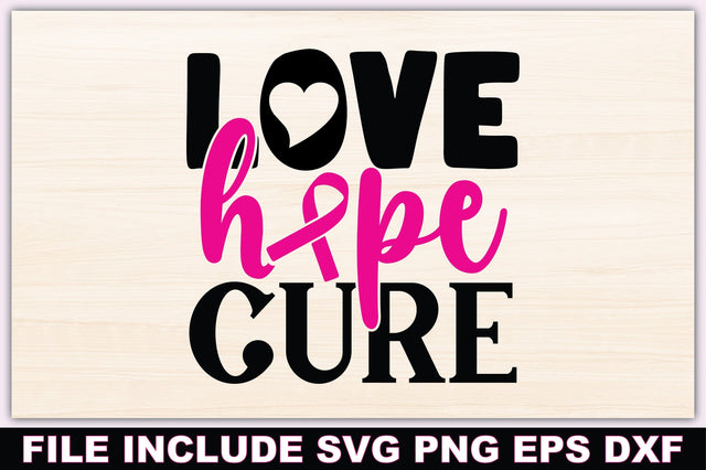 Love, Hope, Cure SVG Ariyan 