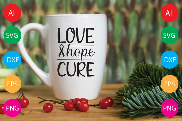 Love Hope Cure SVG CraftlabSvg29 