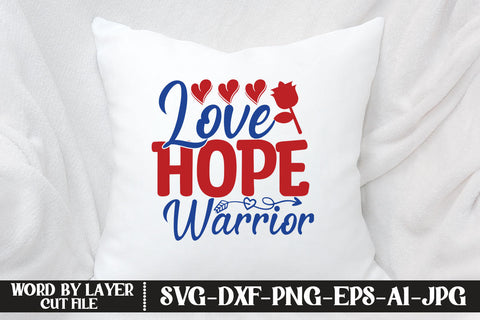 Love Hope Warrior SVG CUT FILE SVG MStudio 