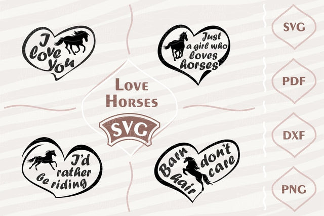 Love horses - SVG bundle SVG Digital Mojito 
