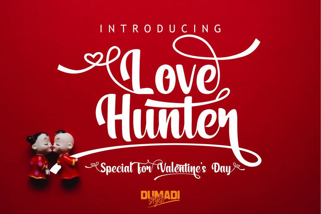 Love Hunter Font Dumadistyle 