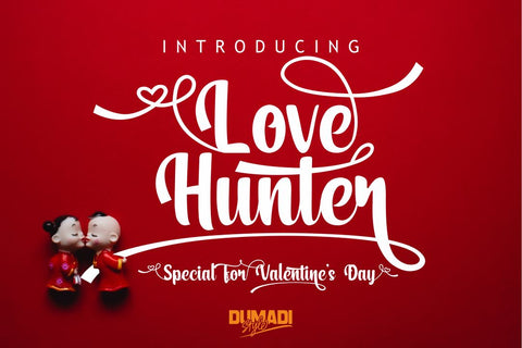 Love Hunter Font Dumadistyle 