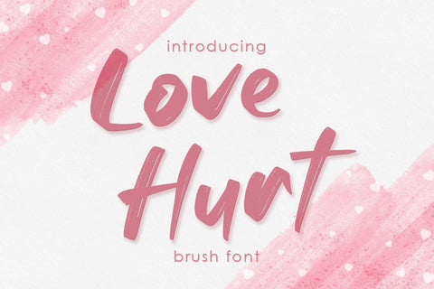 Love Hurt | Brush Font Font studioalmeera 