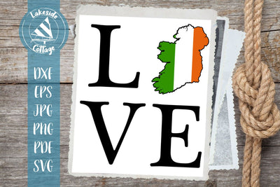 Love Ireland St. Patrick's Day Design SVG Lakeside Cottage Arts 