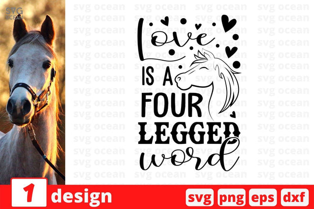 Love is a four legged word SVG Cut File SVG SvgOcean 
