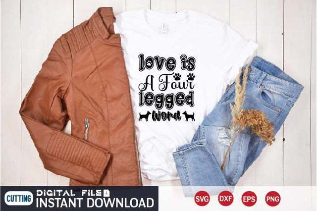 love is a four legged word SVG designer krishna 
