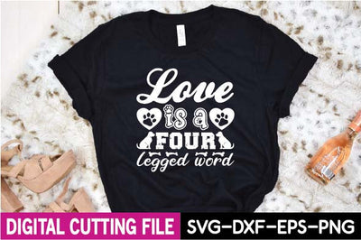 love is a four legged word SVG designer krishna 