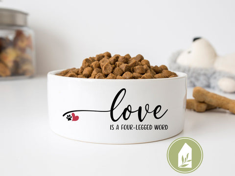 Love is a Four-Legged Word SVG | Pets SVG | Dogs SVG | Cats SVG | Farmhouse Sign Design SVG LilleJuniper 