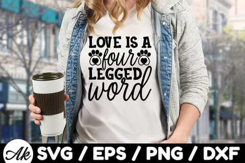 Love is a four legged word svg SVG akazaddesign 
