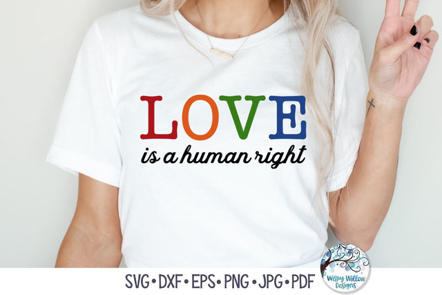 Love Is A Human Right SVG SVG Wispy Willow Designs 