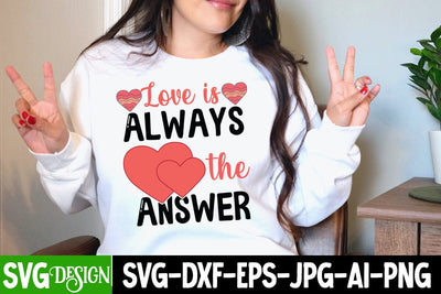 Love is Always the Answer SVG Cut File SVG BlackCatsMedia 