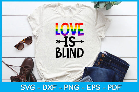 Love Is Blind Pride Month SVG PNG PDF Cut File SVG Creativedesigntee 