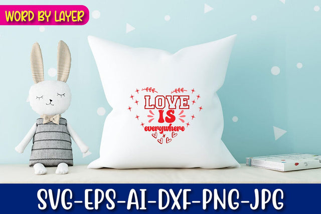 love is everywhere Svg SVG Blessedprint 