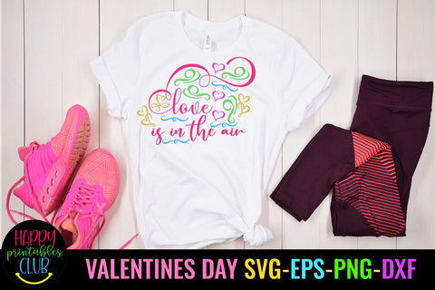 Love is in Air Valentines Day SVG- Love SVG- Valentine SVG SVG Happy Printables Club 