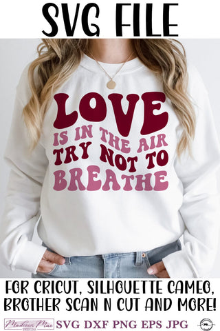 Love is in the Air SVG, Funny Valentine's Day Design SVG Madison Mae Designs 