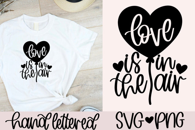 Love is in the air svg, Hand lettered svg SVG AnitaAlyiaLettering 