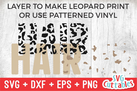 Love Is In The Hair - Hairstylist svg - svg - dxf - eps - png - Leopard Print - Cut File - Hairdresser - Silhouette - Cricut - Digital File SVG Svg Cuttables 