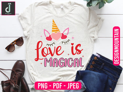 love is magical Sublimation design Sublimation Alihossainbd 