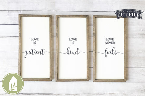 Love is Patient SVG | Love Never Fails SVG | Christian SVG SVG LilleJuniper 