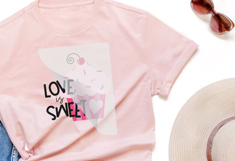 Love Is Sweet DTF Transfer Physical So Fontsy Direct to Film Transfer Shop