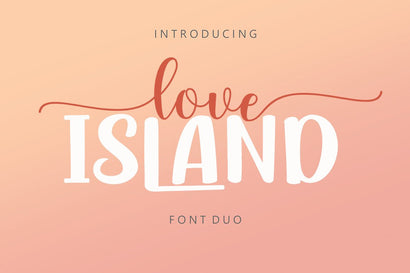 Love Island Font Duo Font Poen1983 