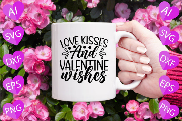 Love Kisses and Valentine Wishes SVG CraftlabSvg29 
