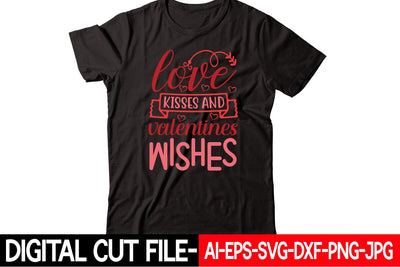 Love Kisses And Valentines Wishes Svg SVG Blessedprint 