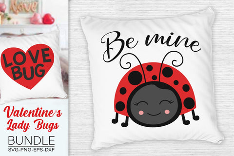 Love Lady Bugs, Valentine's Lady Bug Svg Bundle SVG SvgMonkeys 