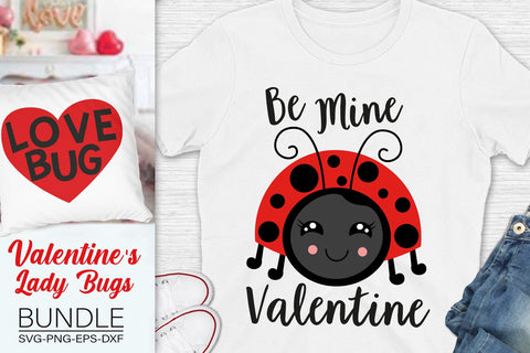 Love Lady Bugs, Valentine's Lady Bug Svg Bundle SVG SvgMonkeys 