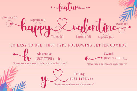 Love Lea Font Sakha Design Studio 