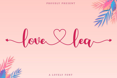 Love Lea Font Sakha Design Studio 