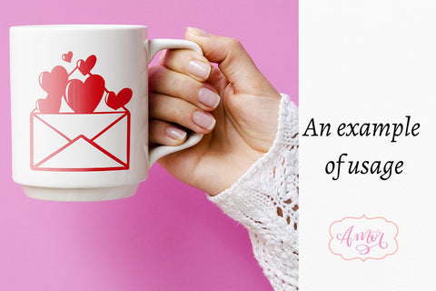 Love letter SVG, valentines letter svg SVG Amorclipart 