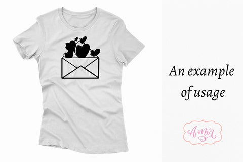 Love letter SVG, valentines letter svg SVG Amorclipart 