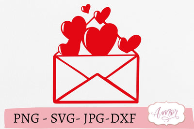 Love letter SVG, valentines letter svg SVG Amorclipart 