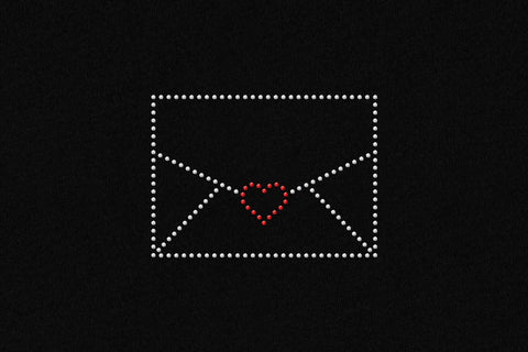 Love Letter Valentine's Day SVG TRIO Including Sketch and Rhinestone Versions SVG Designed by Geeks 