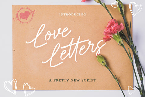 Love Letters Script Font Font Jupiter Studio Fonts 